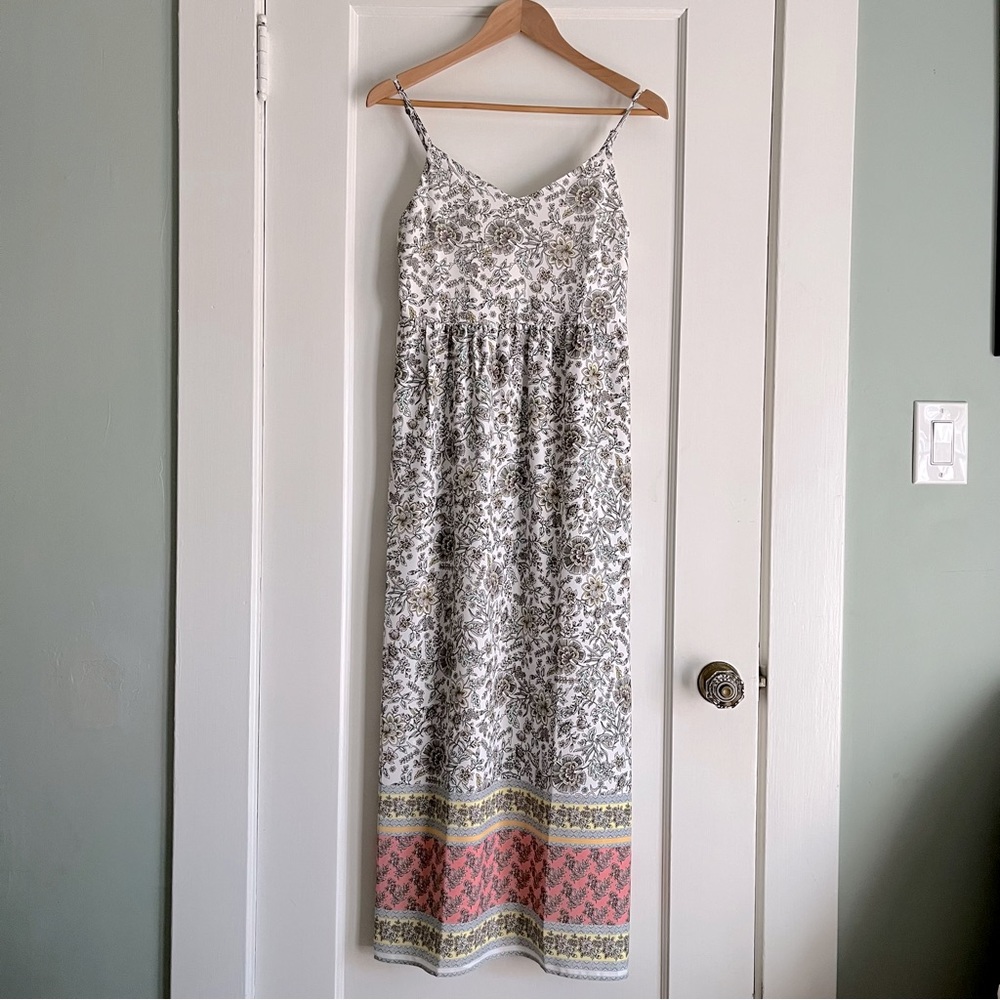 Loft Maxi Dress floral with slit